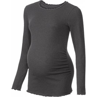 esmara dámské těhotenské triko s dlouhými rukávy tmavě šedá – Zboží Mobilmania