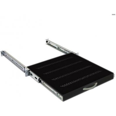 Triton Výsuvná polička 1U/650mm/ plnovýsuvná, nosnost 45kg, černá, RAB-UP-X19-A1 – Sleviste.cz