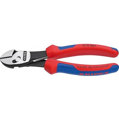 KNIPEX - Kleště štípací boční, silové TwinForce - 180mm - na štípání drátu, s patentovaným dvojitým kloubem, dvousložkové, s pružinou (7372180F) – Zboží Mobilmania