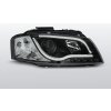 Přední světlomet TUNING-TEC, Přední světla, AUDI A3 8P, 2003-2008, LED TUBE LIGHTS ČERNÁ