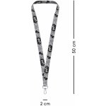 Šňůrka na krk BAAGL dlouhý lanyard šedý – Sleviste.cz