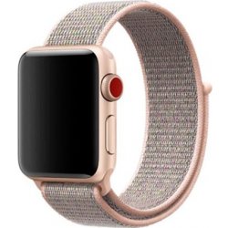 Crested Jemně růžový provlékací řemínek na suchý zip pro Apple Watch 42, 44 a 45 mm YACZ-Y814