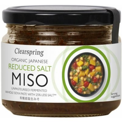 Clearspring Miso pasta se sníženým obsahem soli BIO 270 g