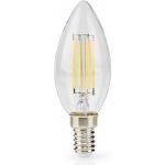 Nedis LED žárovka vláknová svíčka E14 4.5W 470lm 2700K – Hledejceny.cz