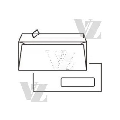 Obálka DL samolepící okénko vpravo s krycí páskou 100ks – Zboží Živě