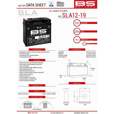 BS-Battery SLA12-19 – Hledejceny.cz