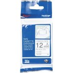 BROTHER TZE-R231 - 12mm x 4m BÍLÁ PÁSKA, ČERNÝ POTISK – Zboží Dáma