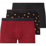 esmara Men Pánské boxerky 3 kusy černá červená – Hledejceny.cz