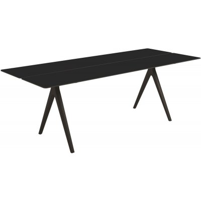 Gloster Hliníkový jídelní stůl Split, Gloster, obdélníkový 280x92x74 cm, rám hliník meteor, deska hliník barva meteor – Hledejceny.cz