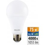 McLED LED žárovka E27 10,5W 75W neutrální bílá 4000K – Zboží Mobilmania