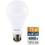 McLED LED žárovka E27 10,5W 75W neutrální bílá 4000K – Zbozi.Blesk.cz