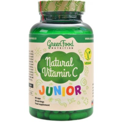 GreenFood Nutrition Junior Přírodní Vitamin C 90 kapslí – Hledejceny.cz