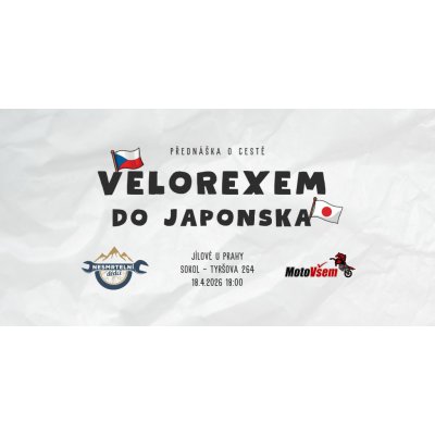 MOTOVŠEM Vstupenka na přednášku Velorexem do Japonska – Zbozi.Blesk.cz