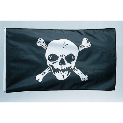 Velká pirátská vlajka 90 x 150 cm – Hledejceny.cz