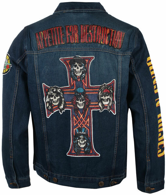 Guns N\' Roses Appetite For Destruction Denim Rock Off