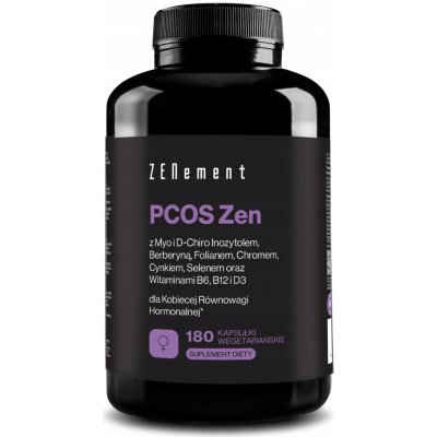 Zenement PCOS Zen s Myo & D-Chiro-Inositolem, Berberin 180 vegetariánských kapslí – Hledejceny.cz