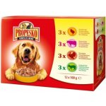 Propesko Adult kuře & hovězí & krůta & jehně 12 x 100 g – Sleviste.cz