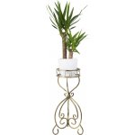 HowHomely Stojan na květiny 76x32 cm zlatá DD0577 – Zboží Mobilmania