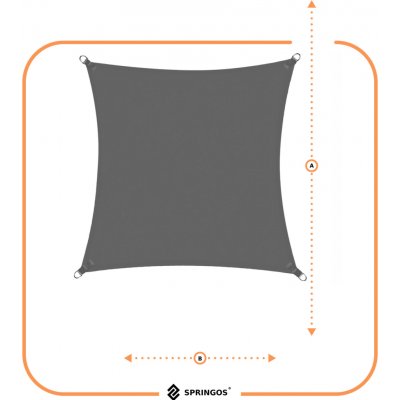 Springos 3 x 3 m SN0054 tmavě šedá – Zboží Dáma