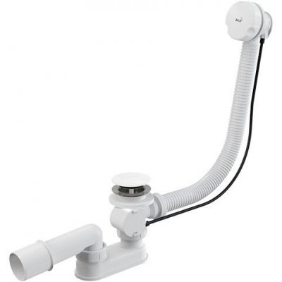 Alcadrain Pro více sérií Sifon vanový automat komplet 100 cm, bílá A51BM-100 – Hledejceny.cz