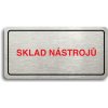 Piktogram Accept Piktogram "SKLAD NÁSTROJŮ" (160 × 80 mm) (stříbrná tabulka - barevný tisk)