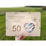 Dřevěná OBÁLKA na peníze - NAROZENINY Varianta: Malá – Zboží Dáma