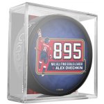 Inglasco Sherwood Puk Washington Capitals NHL Alex Ovechkin 895 All-Time Goals Leader Collectors Souvenir Red Puck- In Cube Blue – Zboží Dáma