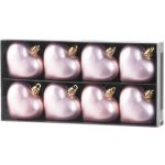 Strend Pro Ozdoba MagicHome Vánoce 8 ks 6 cm srdce růžové na vánoční stromek ST8091069 – Sleviste.cz