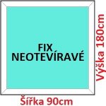 Soft Plastové okno 90x180 cm FIX neotevíravé – HobbyKompas.cz