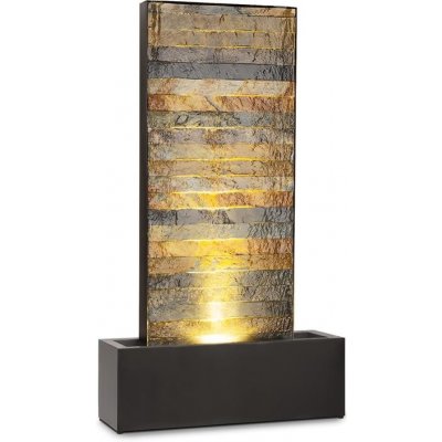 Blumfeldt Raincastle, zahradní fontána, 12 LEDek, pumpa 8 W, PX8, Loopflow Concept Hnědá – Hledejceny.cz