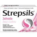 STREPSILS JAHODA BEZ CUKRU ORM 0,6MG/1,2MG PAS 24