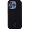 Pouzdro a kryt na mobilní telefon Apple DKNY Stack Logo s MagSafe pro iPhone 15 Pro - černý 3666339263072