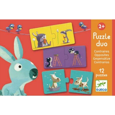 Djeco Duo Puzzle protiklady DJCDJ08162 – Zboží Mobilmania