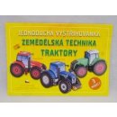 zemědělská technika traktory jednoduchá vystřihovánka