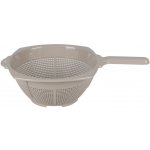 DOCHTMANN Cedník s rukojetí plastový 30cm béžový – Sleviste.cz