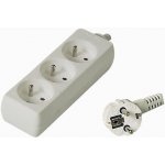 PremiumCord Prodlužovací přívod 230V 2m 3 zásuvky pp3-02 – Zbozi.Blesk.cz