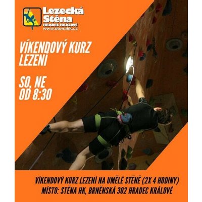 Víkendový kurz lezení na umělé stěně, 21.2.-22.2. 8 30 – Zboží Mobilmania