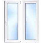 OknaDvereNaMiru.cz Plastové balkonové dveře Otevíravé i sklopné pravé bílá / bílá 90 x 200 cm – Hledejceny.cz