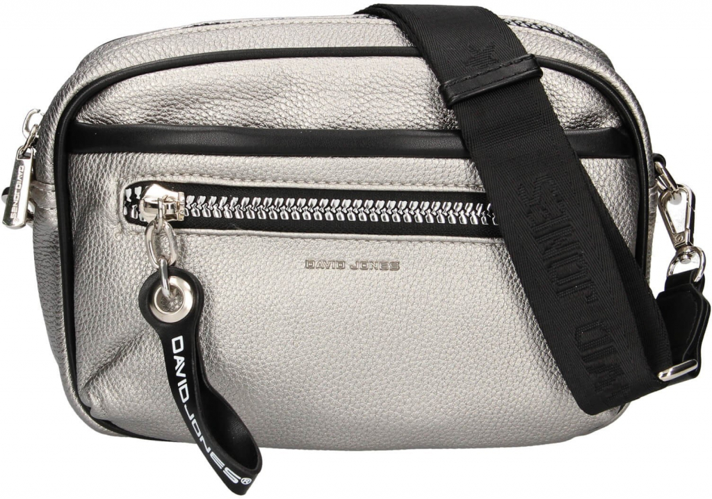 David Jones dámská crossbody kabelka Lendie stříbrná