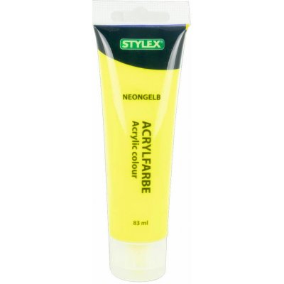 Akrylová barva 75 ml Neon žlutá – Zboží Dáma