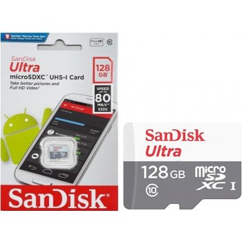 SanDisk microSDXC 128 GB UHS-I SDSQUNS-128G-GN6MN