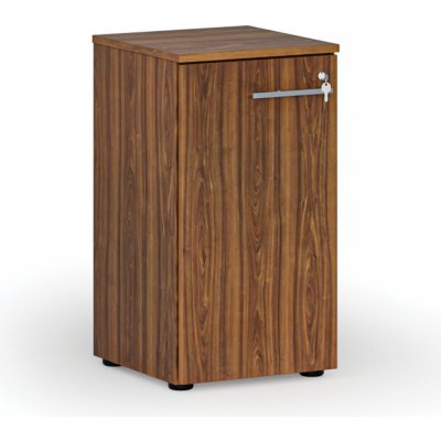 Primo Nízká kancelářská skříň s dveřmi WOOD, 740 x 400 x 420 mm, ořech – Zboží Dáma