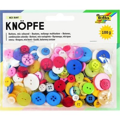 Sada knoflíků 100g - mix barev a velikostí – Zboží Dáma