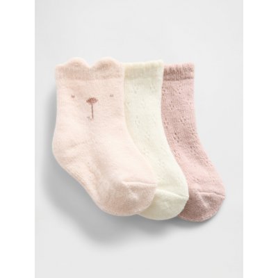 GAP Baby ponožky CashSoft 3 páry Růžová Růžová – Zboží Dáma