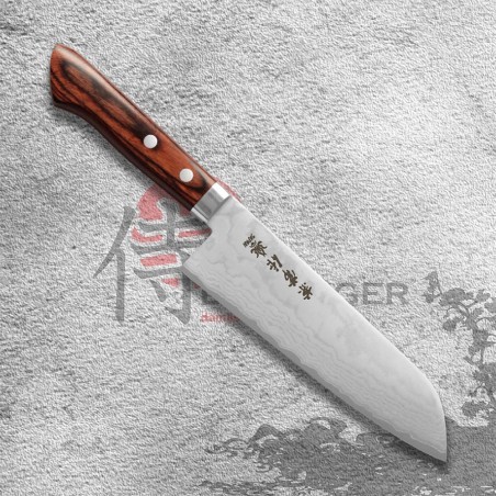 Kanetsune nůž Santoku Forged VG 1 Damascus blade 165 mm