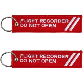 Přívěsek na klíče FOSTEX FLIGHT RECORDER červená