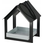 Esschert Design Závěsné krmítko pro ptáky Easy 23 x 19 x 19 cm kov černá – Hledejceny.cz