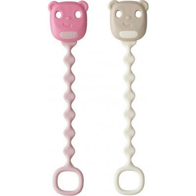 B.Box Silikonový klip na dudlík 2 ks blush/vanilla – Zboží Dáma