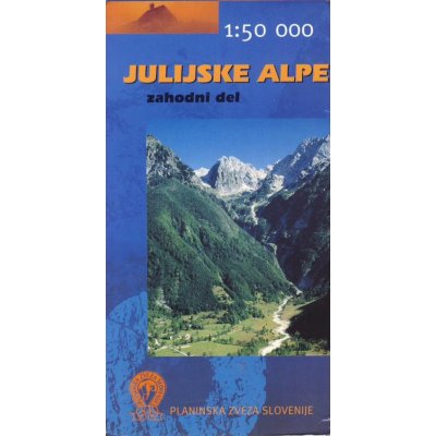 2D studio Julské Alpy západ turistická mapa 1:50 000