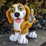 Maluj 3D Beagle – Kreativní sada 3D omalovánky s barvami a štětcem – Zboží Mobilmania